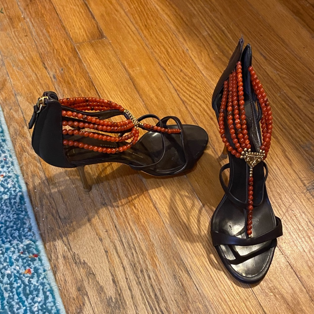 Giuseppe Zanotti size 9 brown sandal 3.5 heel